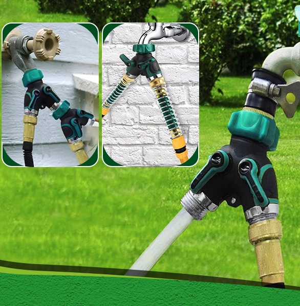 Gardena Hose Comfort - 2개입 2방향 호스 분배기 Y자형 밸브