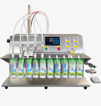 Milking Machine - 2.5L 4헤드 스탠드형 파우치 충전기(콩밀크, 주스,