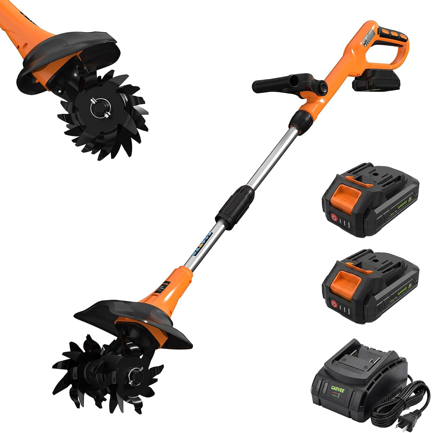 20V 무선 정원 경운기, 2x2.0Ah 배터리 충전기 - Farming Equipment For Agriculture 리뷰 및 가격