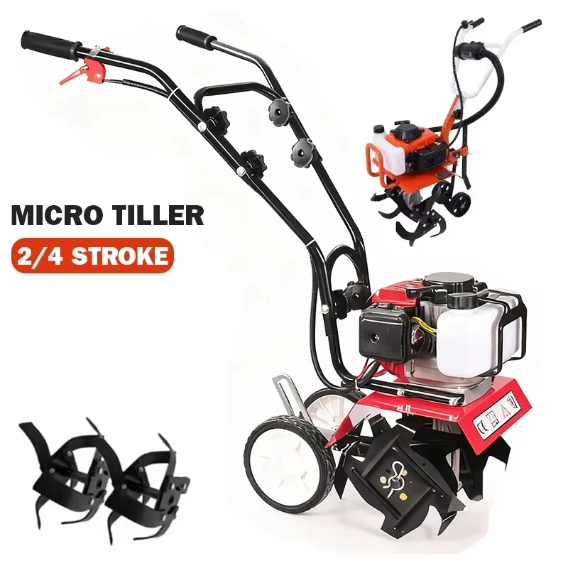 휘발유 미니 경운기 전기식 보행형 경운기 2행정 4행정 - Farming Equipment For Agriculture 리뷰 및 가격