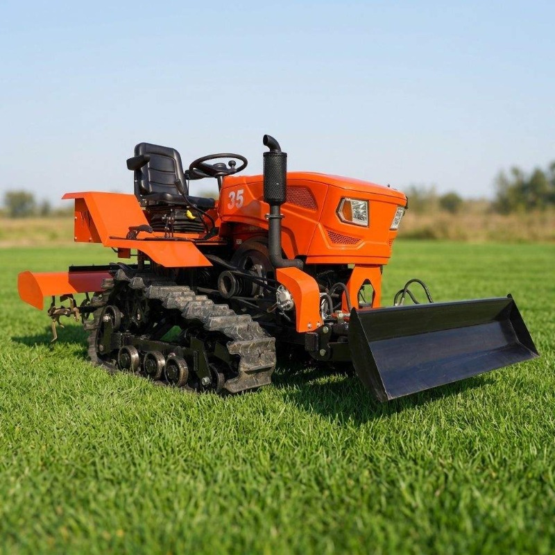크롤러 4륜 구동 로터리 경운기 35HP 크롤러 트랙터 - Agriculture Farming Equipments 리뷰 및 가격