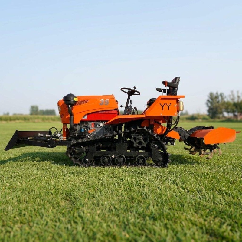 크롤러 4륜 구동 로터리 경운기 35HP 크롤러 트랙터 - Agriculture Farming Equipments 리뷰 및 가격