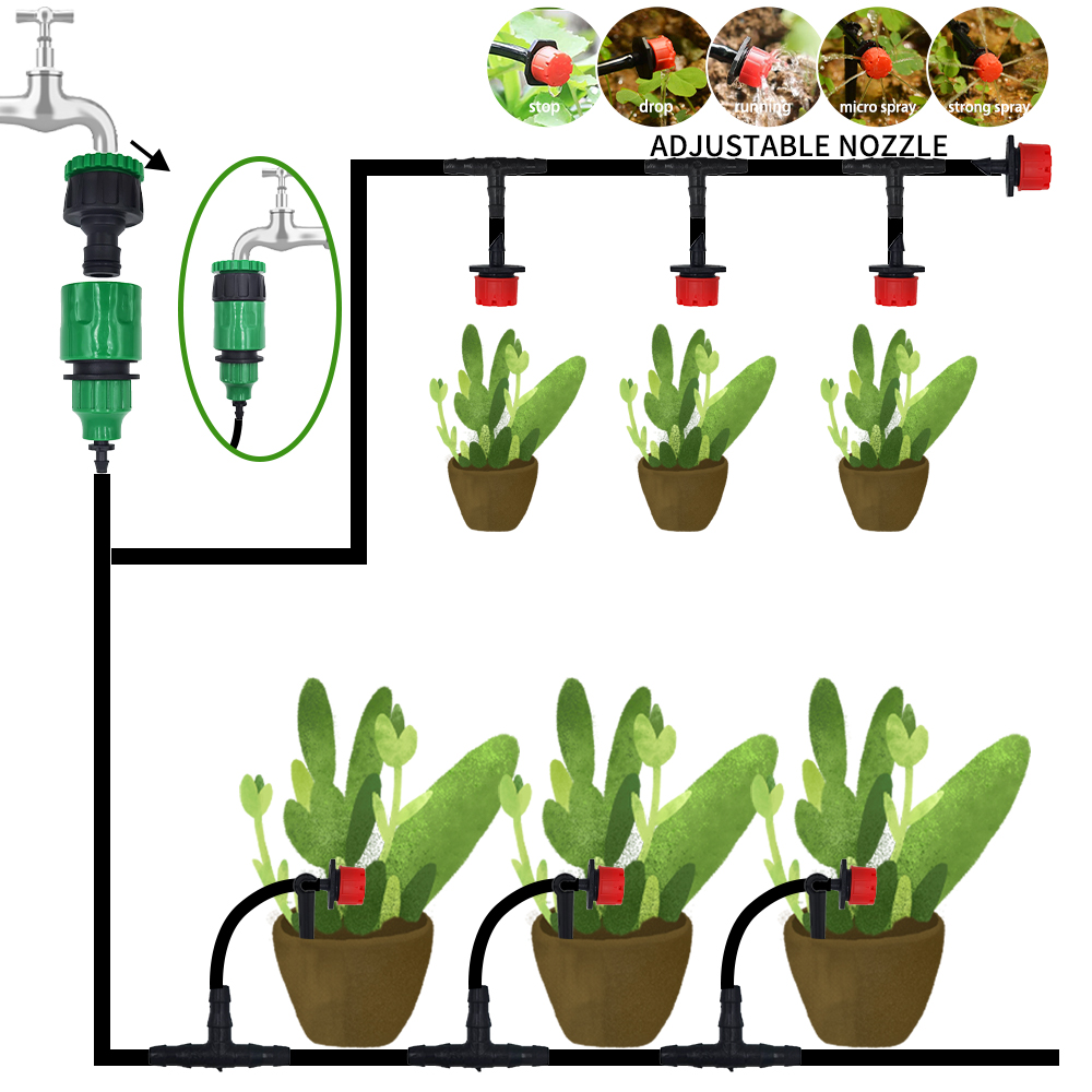 마이크로 드립 관개 시스템 조정 가능한 도저가있는 휴대 - Irrigation Drip Tape 리뷰 및 가격